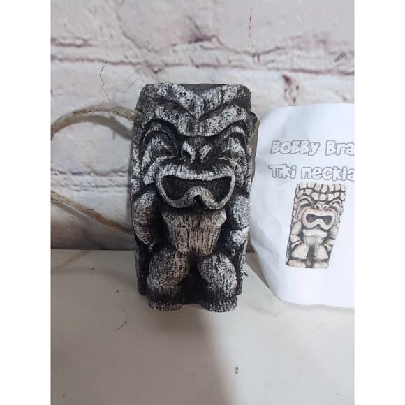 Brady Bunch Cursed Tiki Idol Necklace Greg Peter Bobby TV Prop 70's Hawaii NEW - Picture 2 of 6